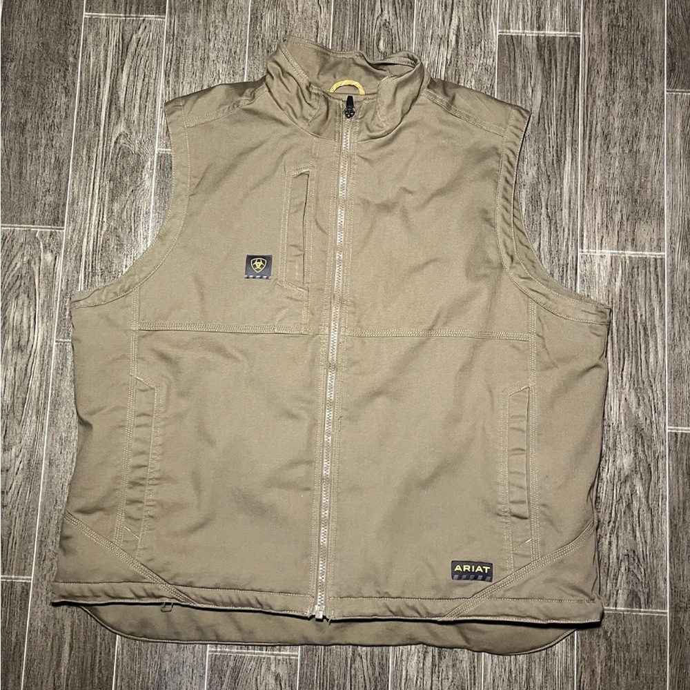 Ariat Rebar DuraCanvas Sherpa Lined Vest Men's 3XL Workwear Rugged Utility